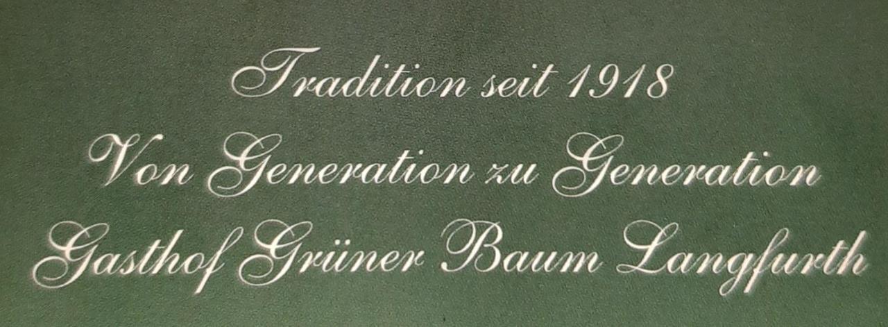 Gasthof Grüner Baum Oberlangfurth Exterior foto